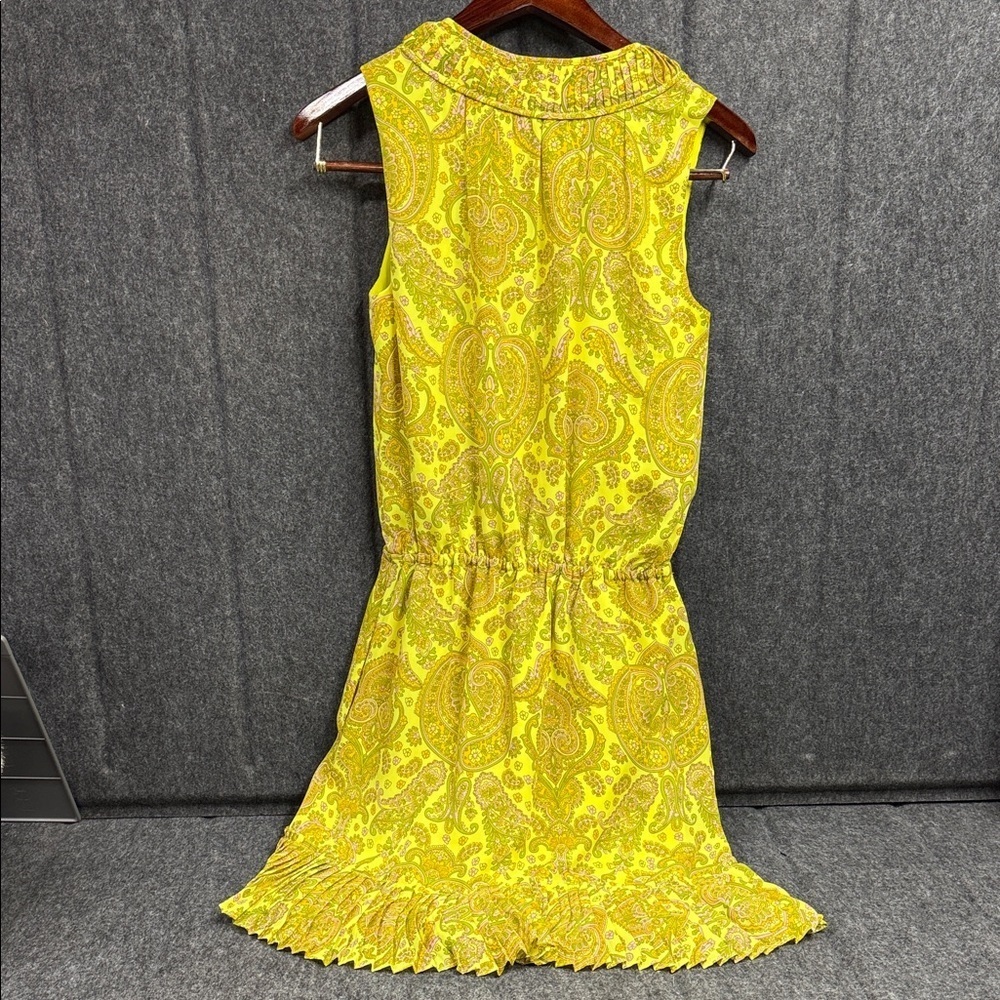 Banana Republic Yellow Paisley Mini Dress - Picture 5 of 9